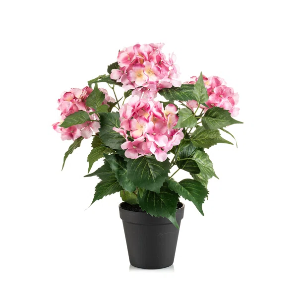Τεχνητό Λουλούδι Σε Γλάστρα 40εκ. Emerald Hydrangea Pink 433399