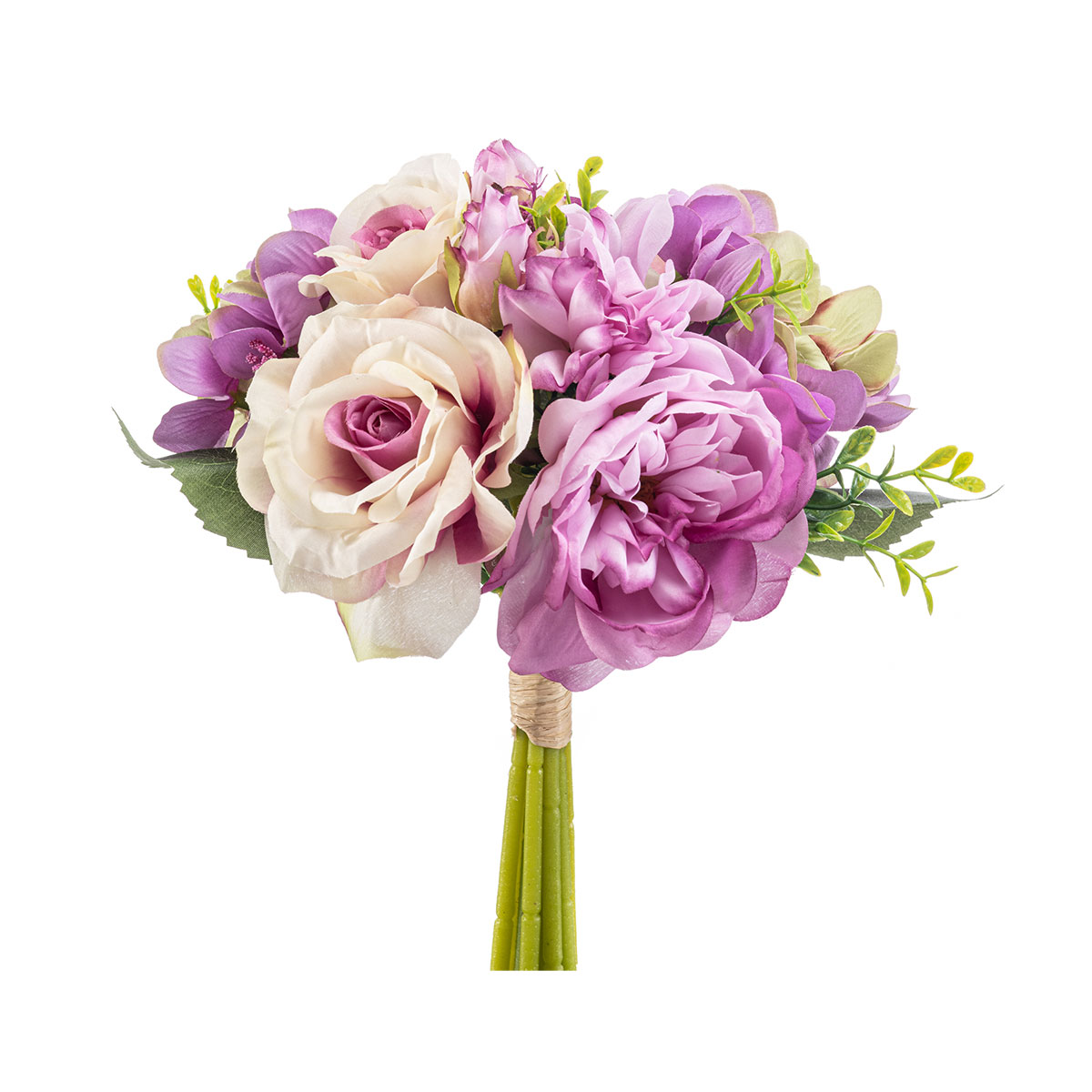 Τεχνητό Μπουκέτο Λουλουδιών 28εκ. Emerald Rose Purple 435306