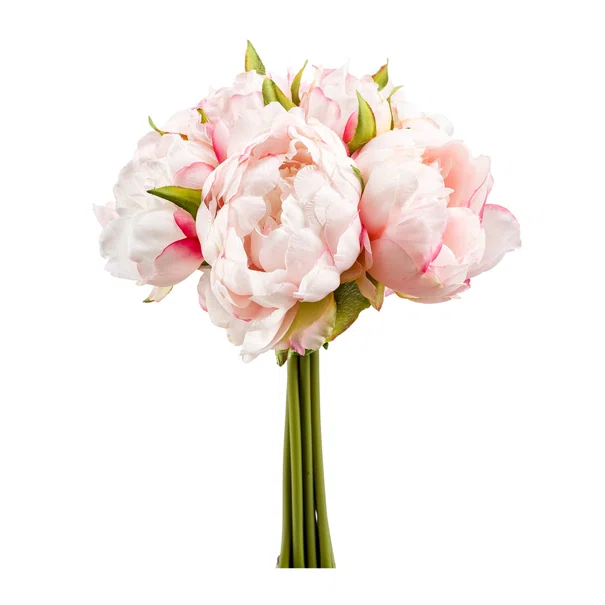 Τεχνητό Μπουκέτο Λουλουδιών 24εκ. Emerald Peony Pink 420175