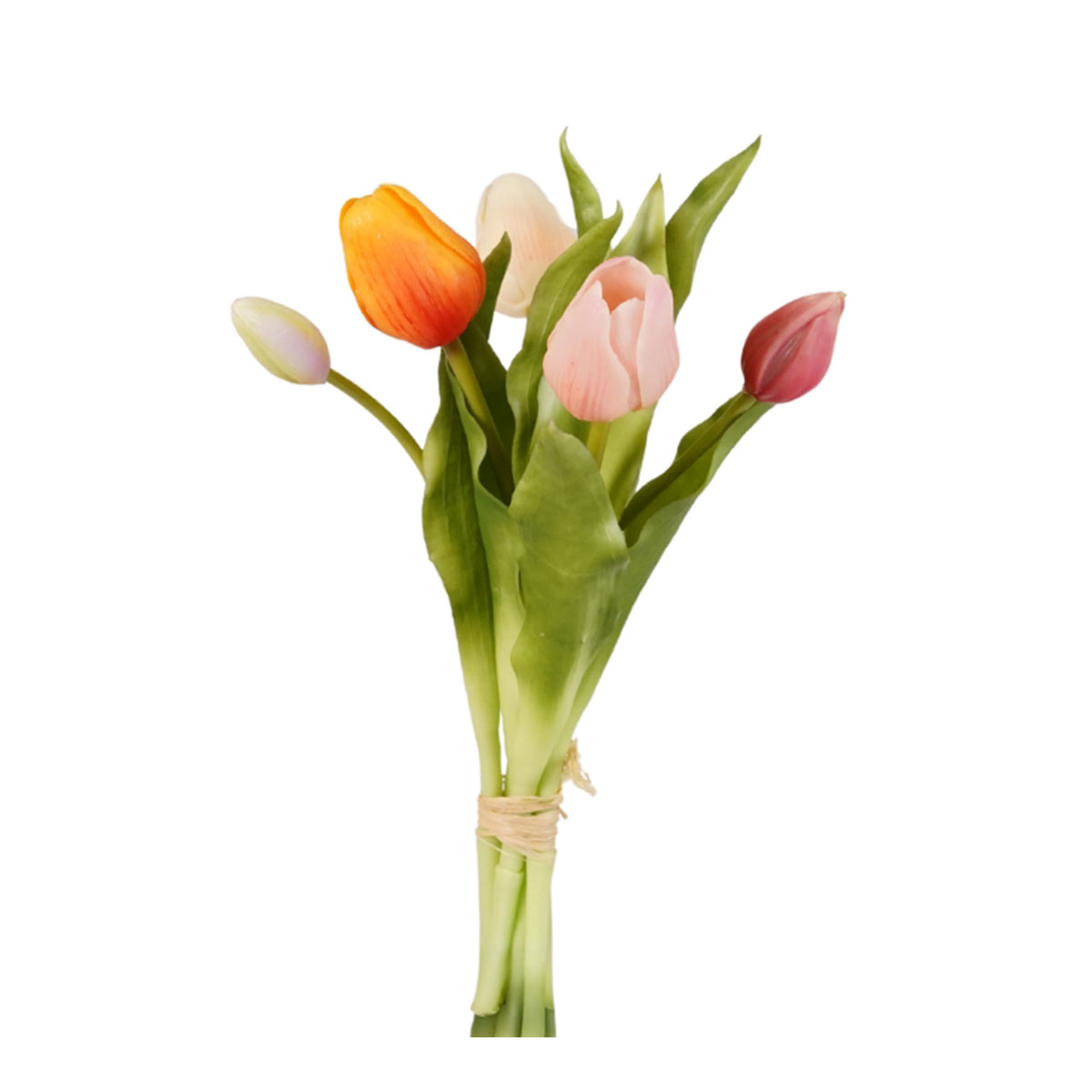 Τεχνητό Μπουκέτο Λουλουδιών 30εκ. Emerald Tulip Pink/Orange 436274