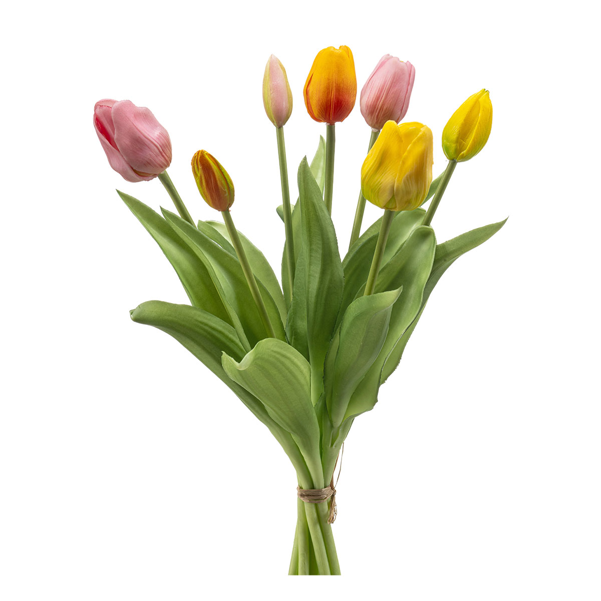 Τεχνητό Μπουκέτο Λουλουδιών 40εκ. Emerald Tulip Purple Pink/Yellow 436196