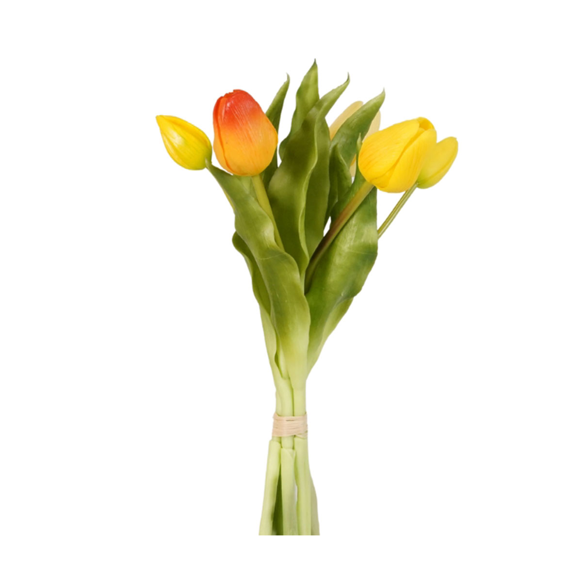 Τεχνητό Μπουκέτο Λουλουδιών 30εκ. Emerald Tulip Yellow/Orange 436273