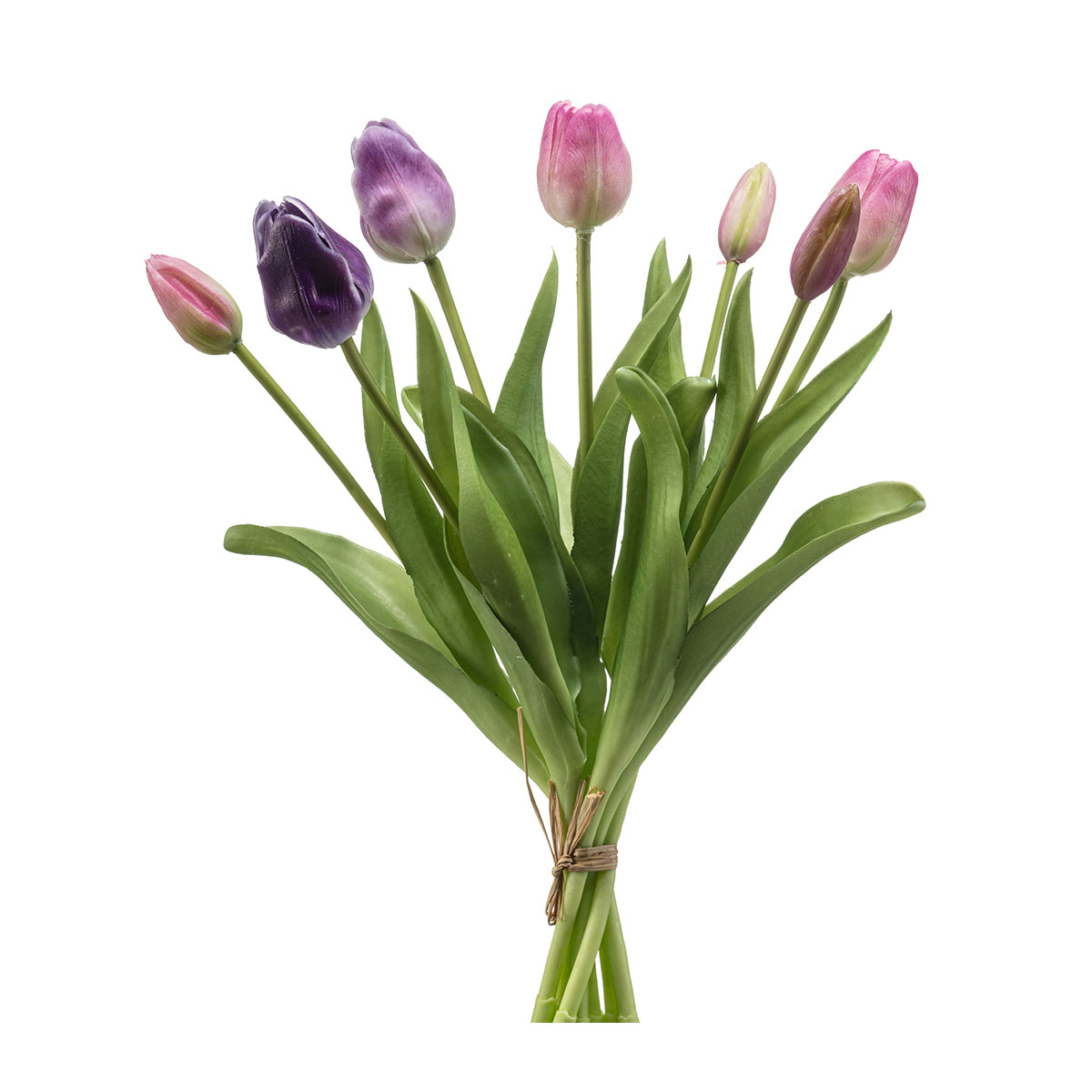 Τεχνητό Μπουκέτο Λουλουδιών 40εκ. Emerald Tulip Pink/Purple 436197