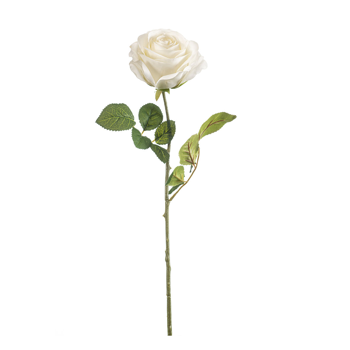 Τεχνητό Λουλούδι 67εκ. Emerald Rose White 435242