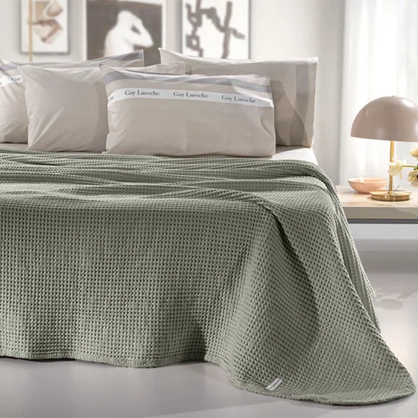 Κουβέρτα Πικέ Μονή (160x240) Guy Laroche Eternity Olive