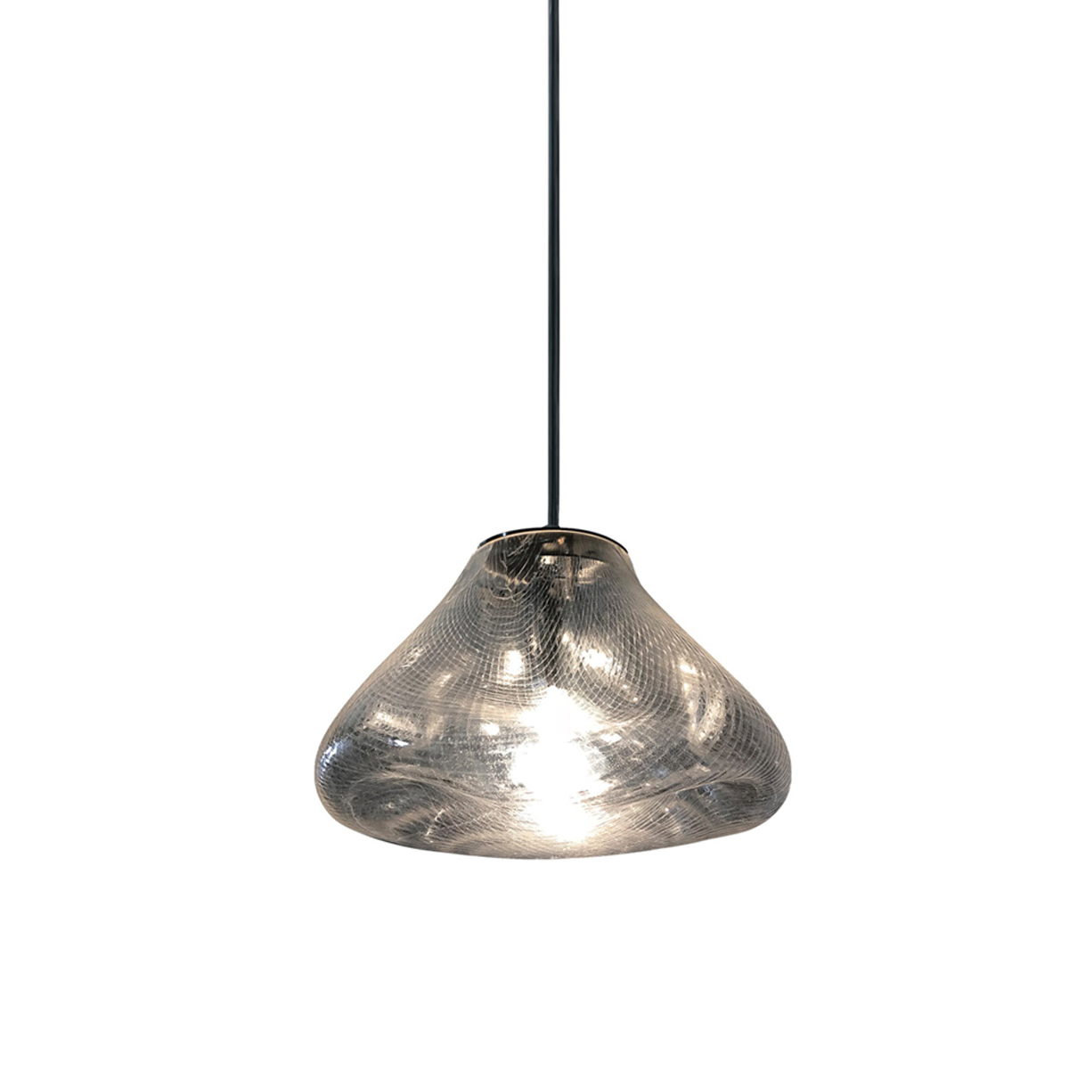 Φωτιστικό Οροφής Μονόφωτο Homelighting Cloud 77-3622 Glass