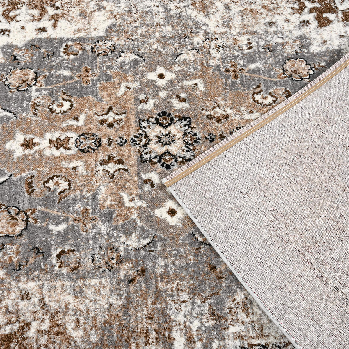 Χαλί (160X230) Polcarpet Estia 153 L Brown Grey Χαλιά Σαλονιού Χειμερινά Spitishop