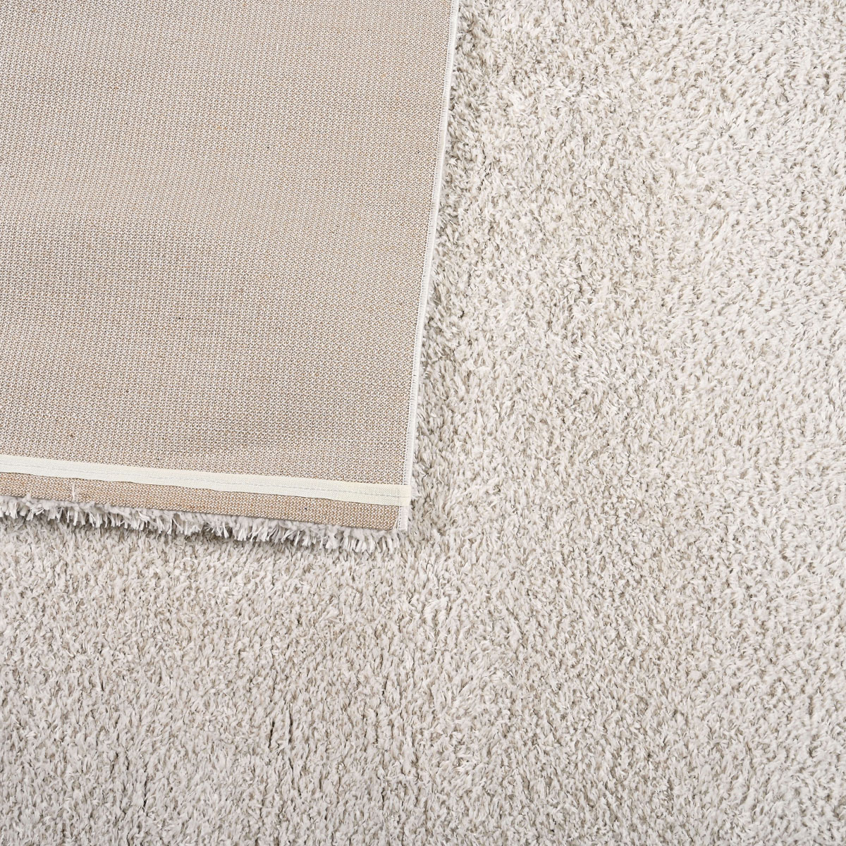 Χαλί (165X230) Polcarpet Satin Shaggy Beige Χαλιά Σαλονιού Χειμερινά Μονόχρωμα Spitishop