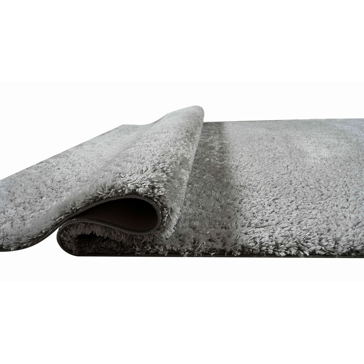 Χαλί (133X190) Polcarpet Satin Shaggy Grey Χαλιά Σαλονιού Χειμερινά Μονόχρωμα Spitishop