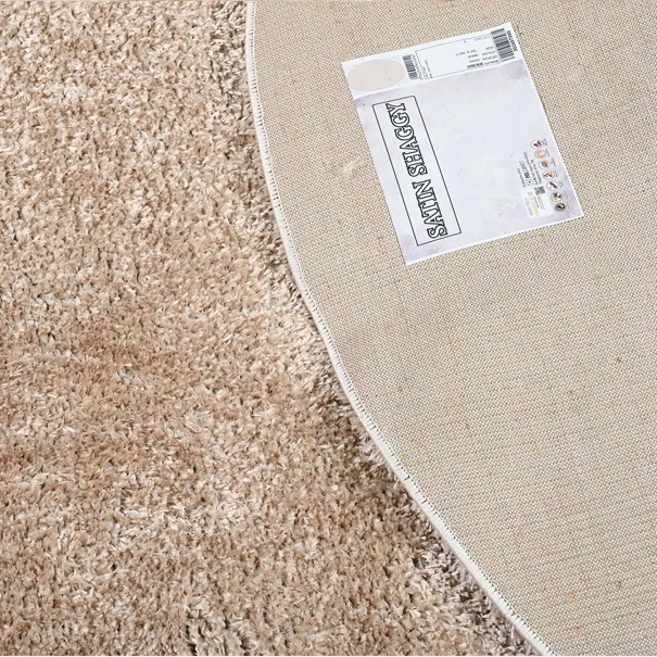 Στρογγυλό Χαλί (Φ160) Polcarpet Satin Shaggy Gold