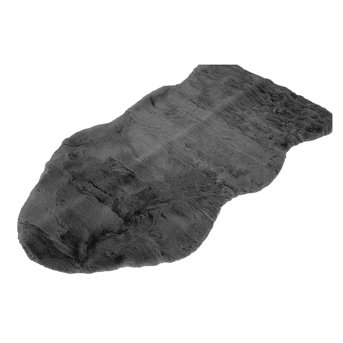 Χαλί Διαδρόμου Γούνινο (80X150) Polcarpet Rabbit Animal Shape D Grey Χαλιά Διάδρομοι Spitishop