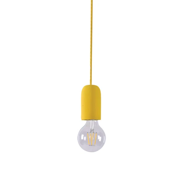 Φωτιστικό Οροφής Μονόφωτο Homelighting Iris 77-3578 Yellow
