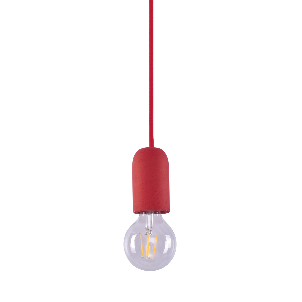 Φωτιστικό Οροφής Μονόφωτο Homelighting Iris 77-3577 Red