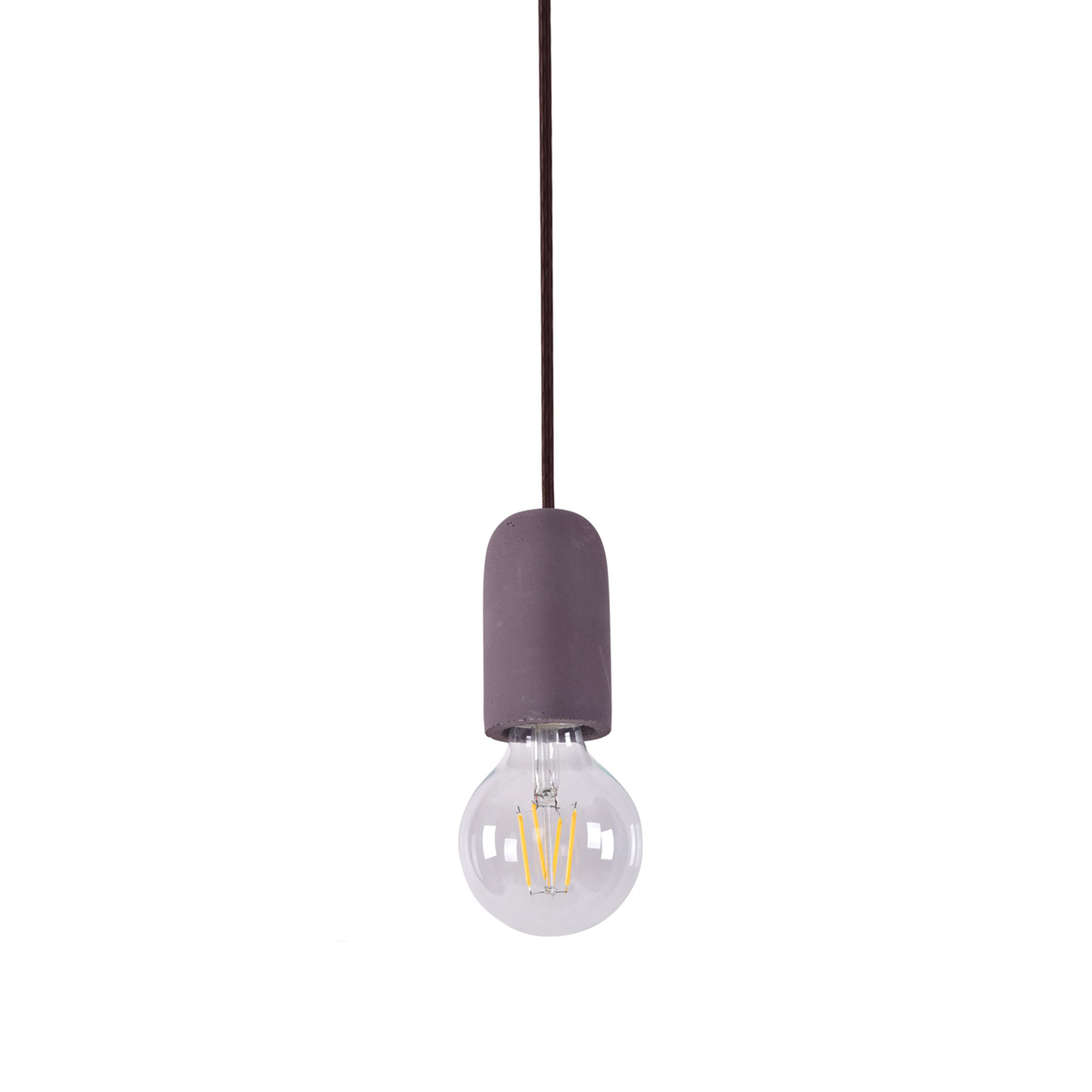 Φωτιστικό Οροφής Μονόφωτο Homelighting Iris 77-3576 Brown
