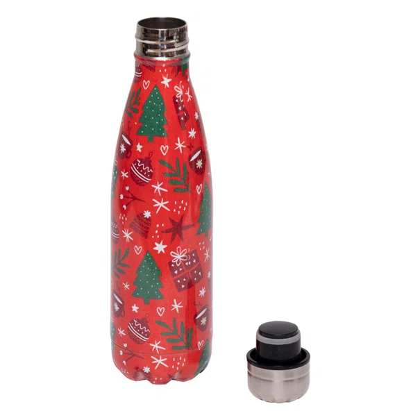 Χριστουγεννιάτικo Μπουκάλι Νερού 500ml A-S Red 208516