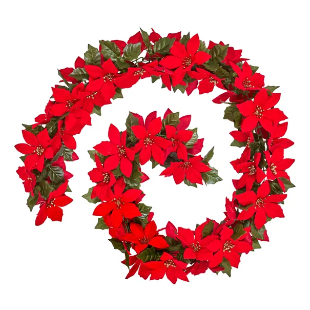 Χριστουγεννιάτικη Γιρλάντα 180εκ. A-S Poinsettia 216572