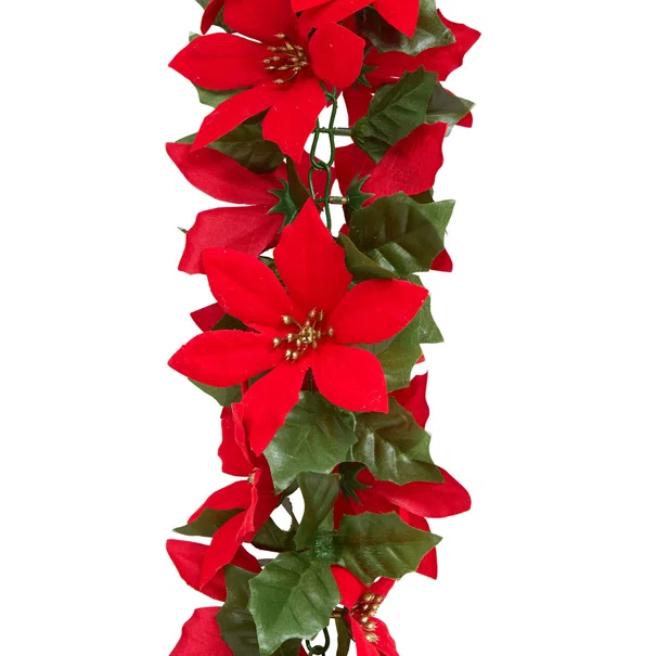 Χριστουγεννιάτικη Γιρλάντα 180εκ. A-S Poinsettia 216572