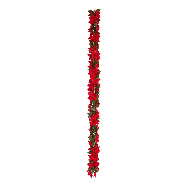 Χριστουγεννιάτικη Γιρλάντα 180εκ. A-S Poinsettia 216572