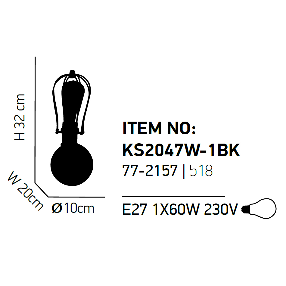 Απλίκα Τοίχου Homelighting Tuko 77-2157 Bronze Φωτιστικά Απλίκες Spitishop