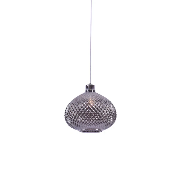 Φωτιστικό Οροφής Μονόφωτο Homelighting Ilenia 77-3739 Smoke Glass