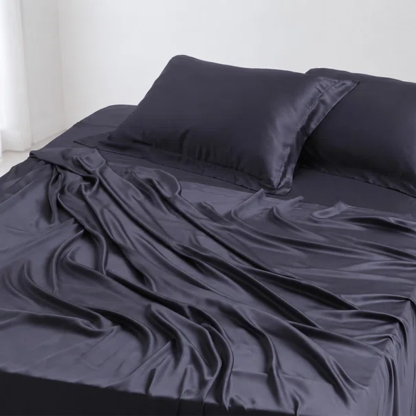 Σεντόνια King Size (Σετ) Silk Fashion Bamboo Dark Grey