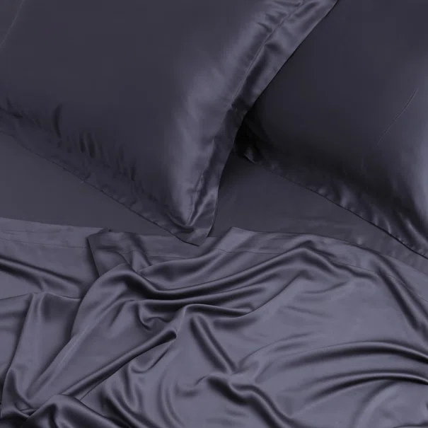 Σεντόνια King Size (Σετ) Silk Fashion Bamboo Dark Grey