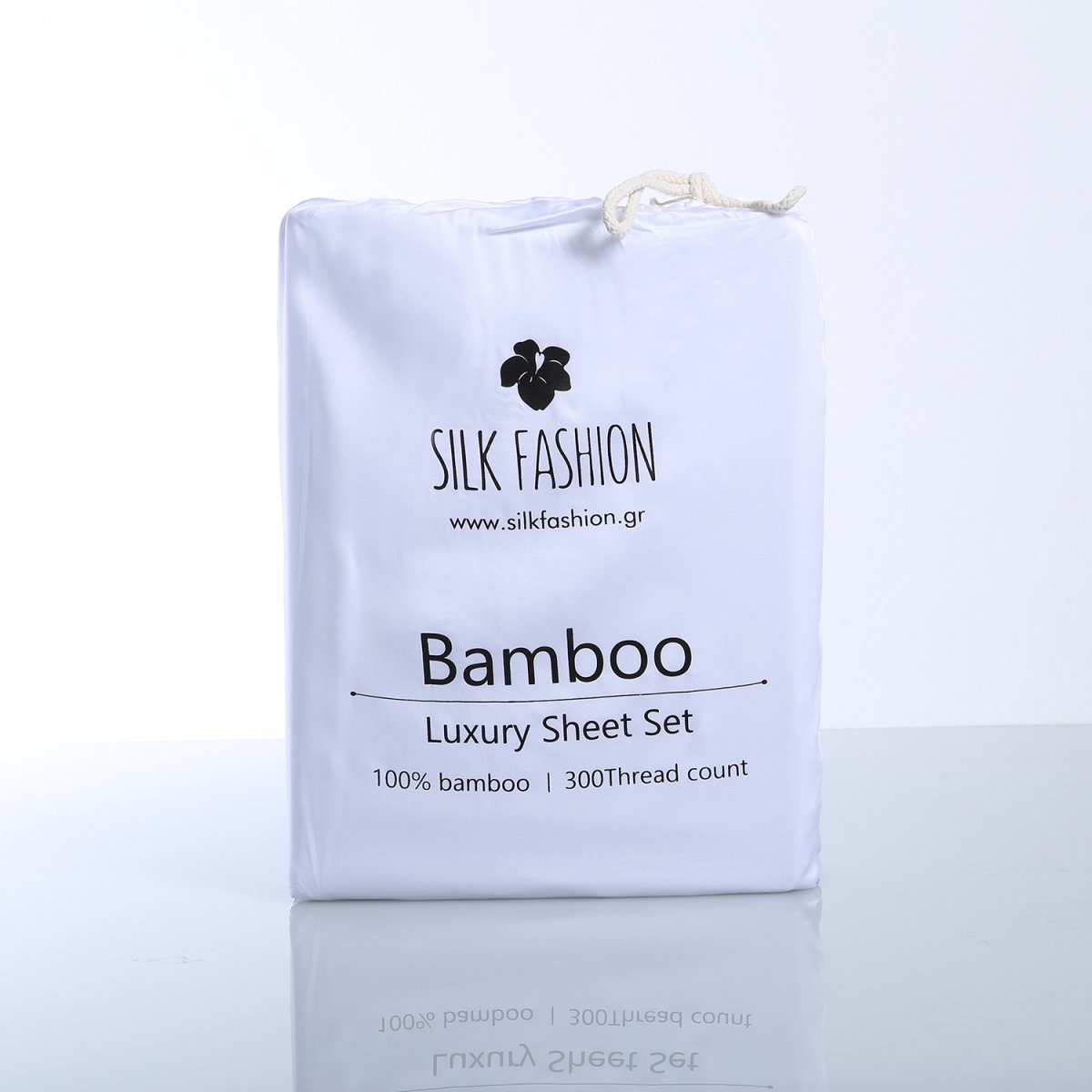 Σεντόνια King Size (Σετ) Silk Fashion Bamboo White Λευκά Είδη Κρεβατοκάμαρας Spitishop
