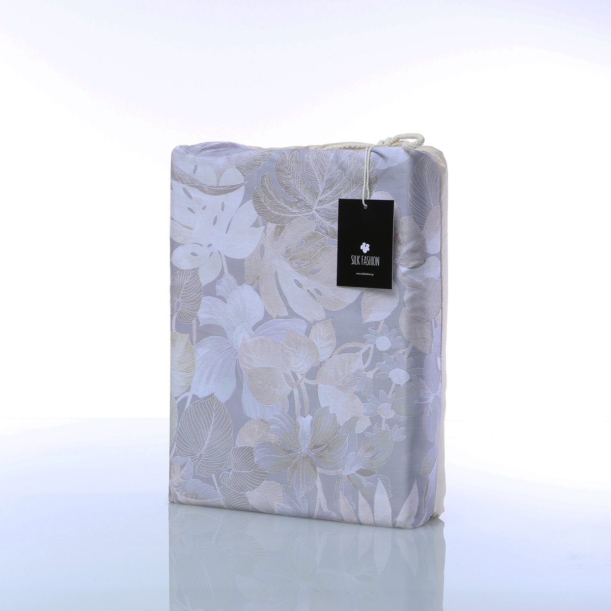 Σεντόνια Υπέρδιπλα (Σετ) Silk Fashion Lume Λευκά Είδη Κρεβατοκάμαρας με Λάστιχο Spitishop