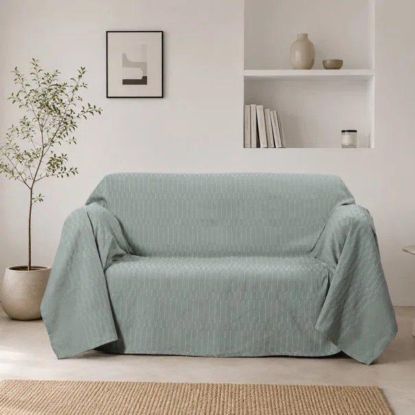 Ριχτάρι Καναπέ Διθέσιου (180x250) Silk Fashion 25632 Sage Green