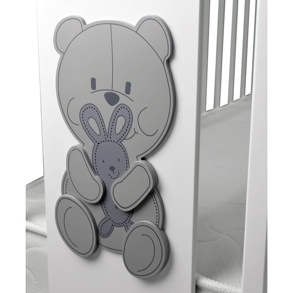 Κούνια (60X130) Bebe Stars Polar White 451-02 Παιδικά Βρεφικά & Έπιπλα Κρεβάτια Κούνιες Spitishop