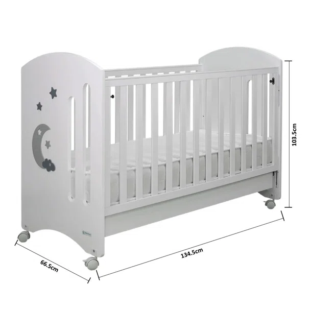 Κούνια (60x130) Bebe Stars Polar White 451-02