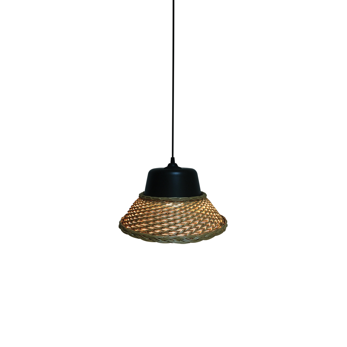 Φωτιστικό Οροφής Μονόφωτο Homelighting Mine 77-3636 Beige/Black