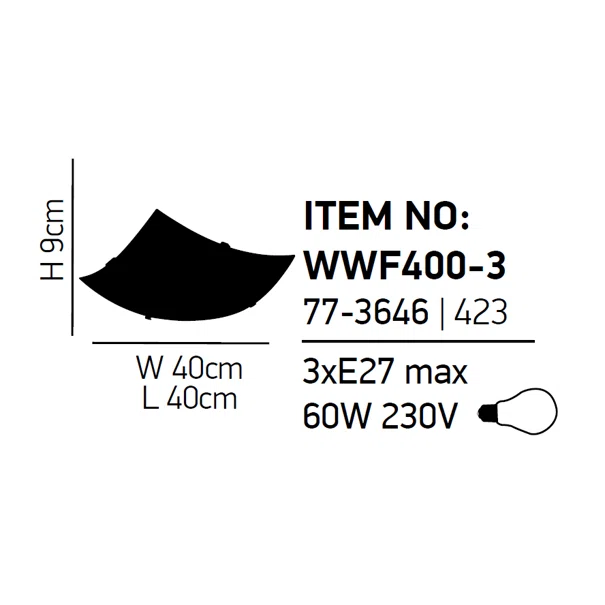 Φωτιστικό Πλαφονιέρα Homelighting Pelin 77-3646 White