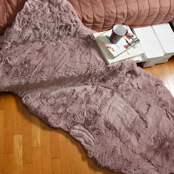 Χαλί Διαδρόμου Γούνινο (80x150) Polcarpet Rabbit Animal Shape Pink