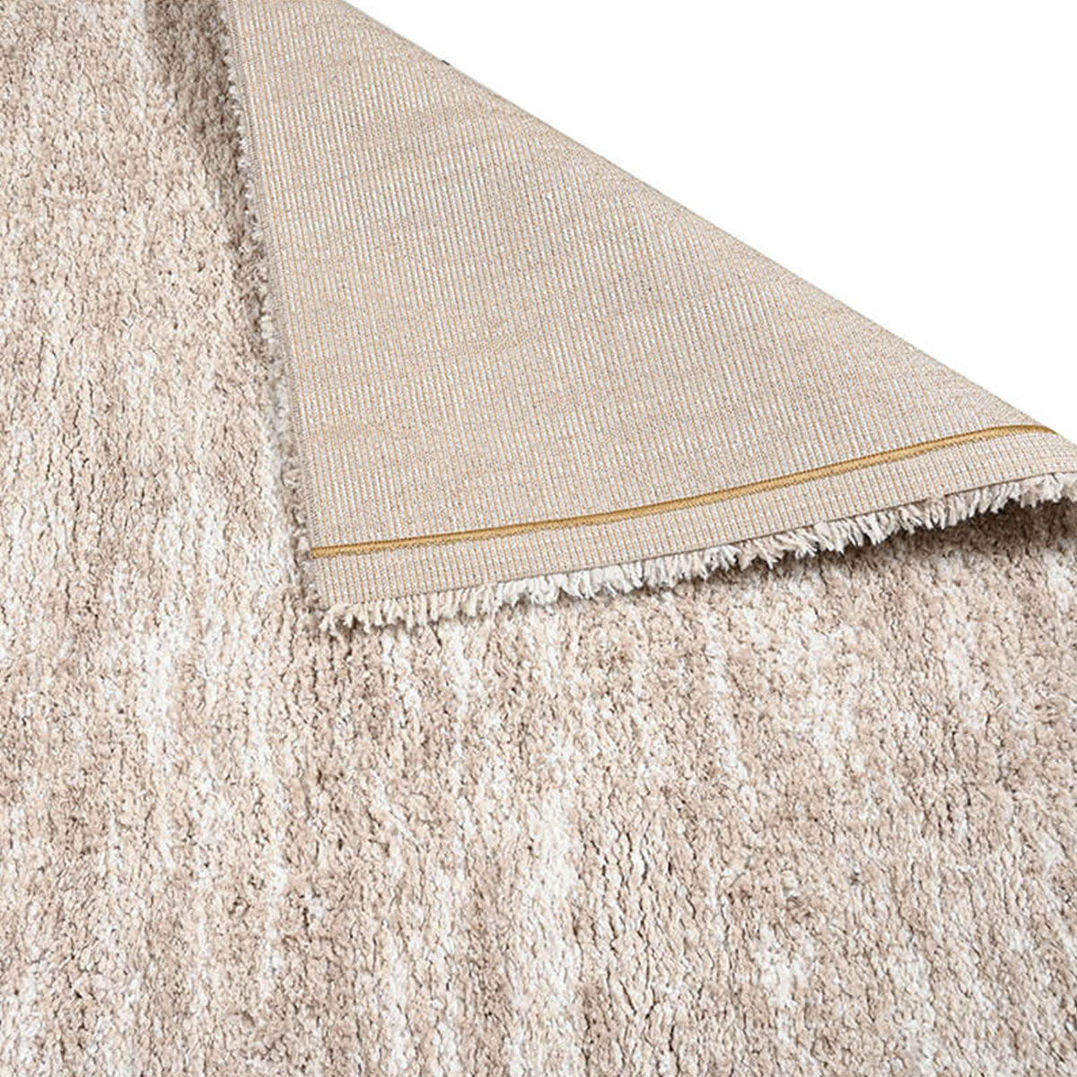 Χαλί (165X230) Polcarpet Puffy Shaggy 125 Beige Mix Χαλιά Σαλονιού Χειμερινά Μονόχρωμα Spitishop