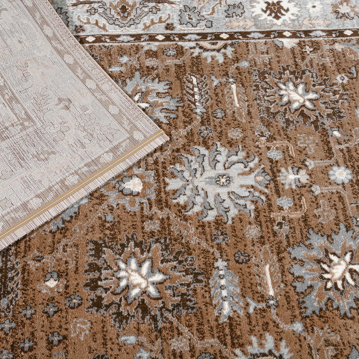 Χαλί (200X290) Polcarpet Estia 138 Brown Χαλιά Σαλονιού Χειμερινά Κλασικά Spitishop