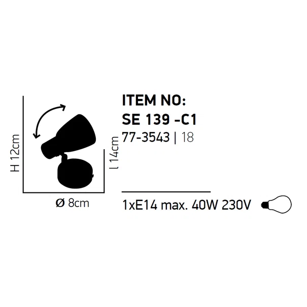 Σποτ Μονόφωτο Homelighting Softy 77-3543 Chrome