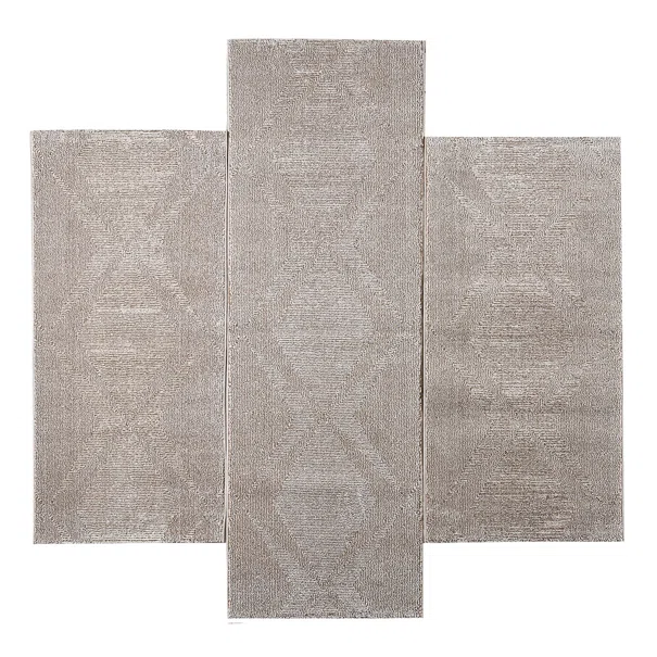 Χαλιά Κρεβατοκάμαρας (Σετ 3τμχ) Polcarpet Petra Stone 1040 Brown