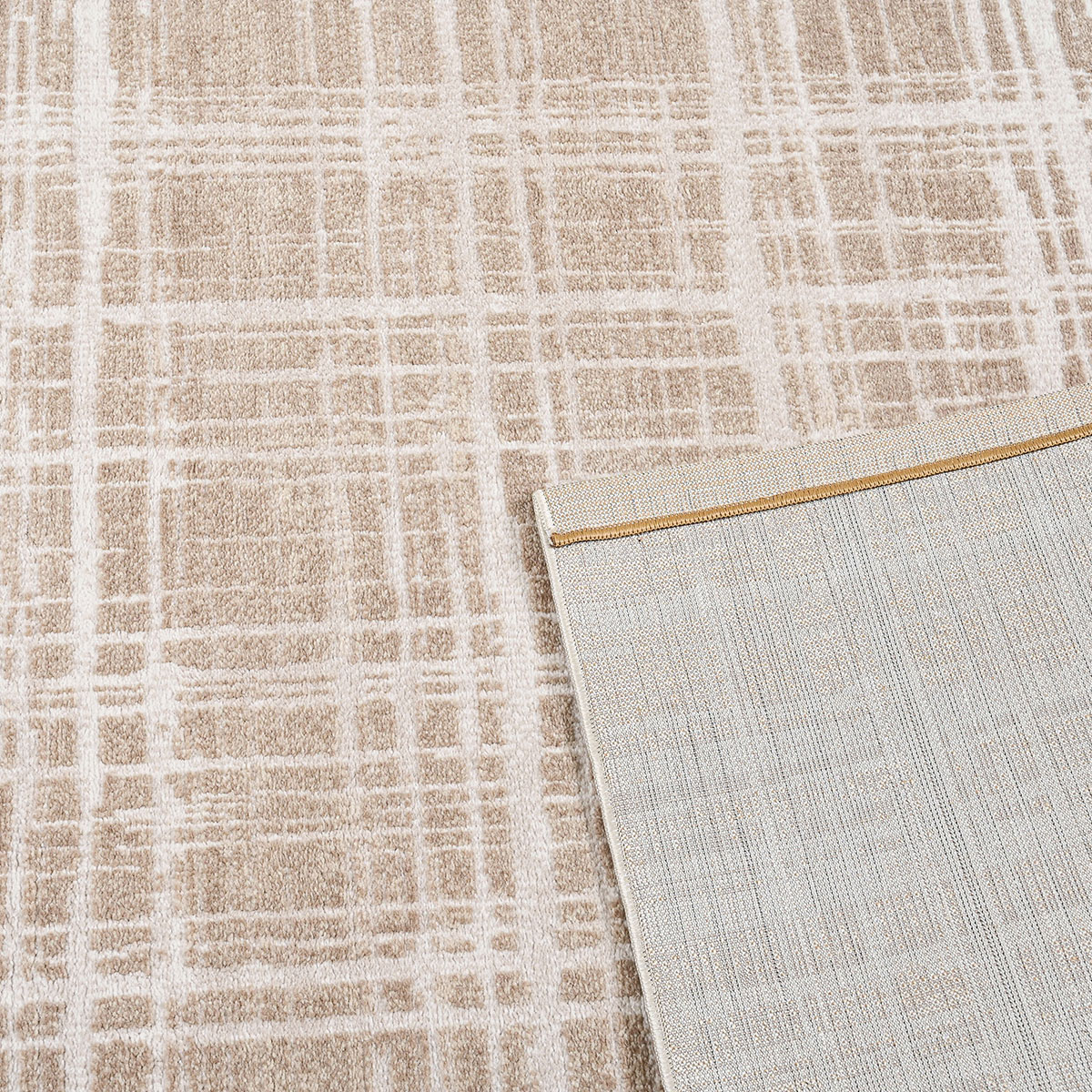 Χαλί (165X230) Polcarpet Petra Stone 1304 Beige Brown Χαλιά Σαλονιού Χειμερινά Μοντερνα Spitishop