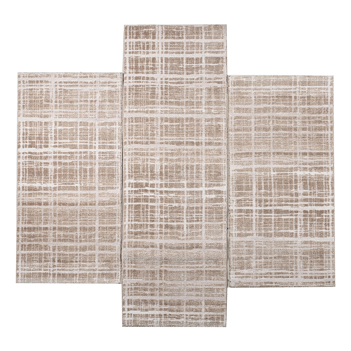 Χαλιά Κρεβατοκάμαρας (Σετ 3τμχ) Polcarpet Petra Stone 1304 Beige/Brown