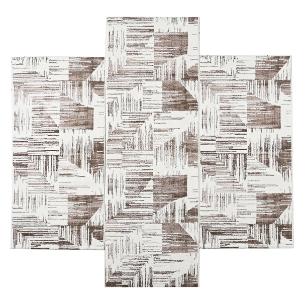 Χαλιά Κρεβατοκάμαρας (Σετ 3τμχ) Polcarpet Petra Stone 764 Beige