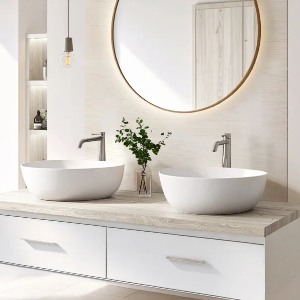 Αυτοκόλλητα Πλακάκια (Σετ 4τμχ) L-C Boiseo White 1770149