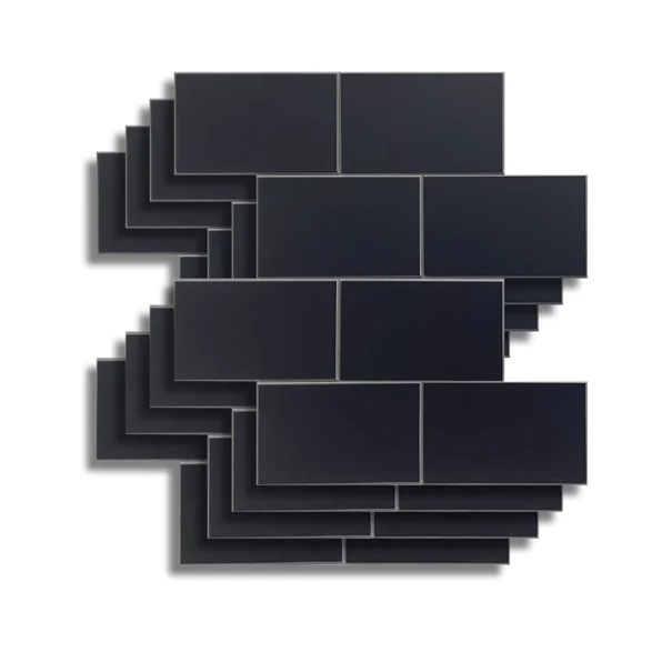 Αυτοκόλλητα Πλακάκια (Σετ 4τμχ) L-C Careo Black 1770154
