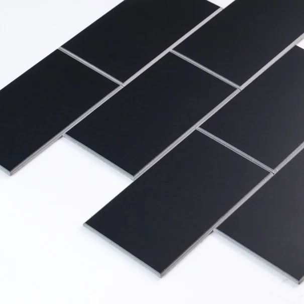 Αυτοκόλλητα Πλακάκια (Σετ 4τμχ) L-C Careo Black 1770154