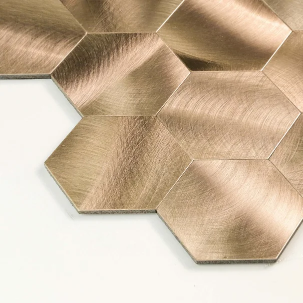 Αυτοκόλλητα Πλακάκια (Σετ 4τμχ) L-C Hexa Concrete Cuivre 1770148