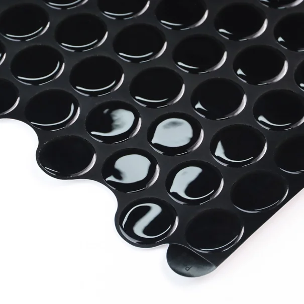 Αυτοκόλλητο Πλακάκι 3D (30.5x25) L-C Pointille Black 1770159