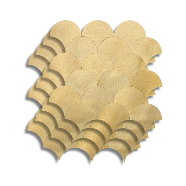 Αυτοκόλλητα Πλακάκια (Σετ 4τμχ) L-C Scale Gold 1770165