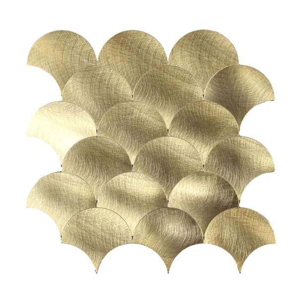 Αυτοκόλλητα Πλακάκια (Σετ 4τμχ) L-C Scale Gold 1770165