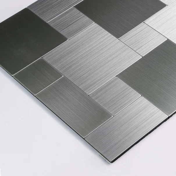Αυτοκόλλητα Πλακάκια (Σετ 4τμχ) L-C Travertin Chrome 1770162