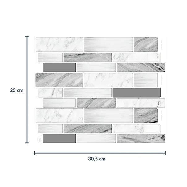 Αυτοκόλλητο Πλακάκι 3D (30.5x25) L-C Dalleo 1770140